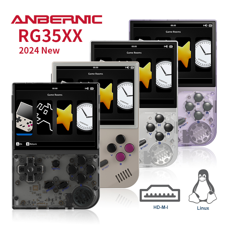 Anbernic 2024 novo rg35xx retr - Gaming Console Under 5000 avaliação e preço